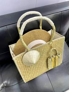 100% fait à la main nouveau Design jonc de mer rotin naturel osier Art sac à collectionner Vietnam Folk Art GIA NGUYEN CRAFT marque pique-nique - Product Image 3