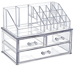 Organizador Multi-Compartimento Maquiagem com 3 Gavetas Sturdy Plastic Storage Cosméticos <span class=keywords><strong>Jewelry</strong></span> Desk Uso-Direto Turquia Fabricante