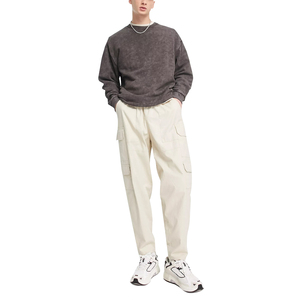 Professional Fabric Men's Acid <b>Wash</b> Pullover Sweatshirts Unique Style Winter Print Design Wholesale - Product Image 6