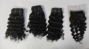 Cheveux bouclés non traités 12 pouces 100% cheveux humains naturels cheveux bruts - Product Image 3