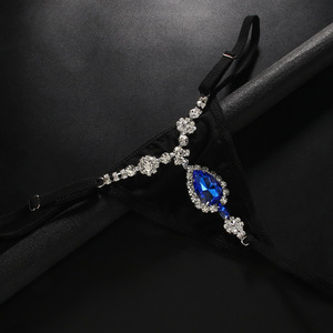 Stonefans Nuovo Stile Perizoma Bikini con Cuore di Strass Blu, Catena per il Corpo in Lega con Cristalli Dorati, <span class=keywords><strong>Sexy</strong></span>, per Discoteca, Regalo - Product Image 6