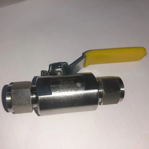 Válvula de bola de barra hexagonal métrica doble de acero inoxidable de la mejor calidad, medios de Gas Manual, cantidad a granel, OEM personalizado - Product Image 1