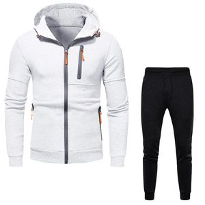 Conjunto Deportivo Informal para Hombre, Traje Deportivo Flexible para Entrenamiento, Conjunto Diario Informal de Manga Larga - Product Image 1