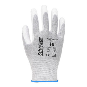 Anti-Static ESD <b>Gloves</b> Safety <b>Gloves</b> Polyester Mixed Carbon Knitted Material with PU Construction <b>Touch</b> <b>Screen</b> <b>Gloves</b> - Product Image 2