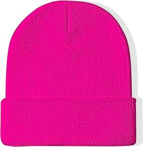 2025 New Design Wool/Cotton Breathable <b>Waterproof</b> Jacquard High Quality Hand Knitted Unisex Adult <b>Beanie</b> Hats OEM Service Solid - Product Image 1