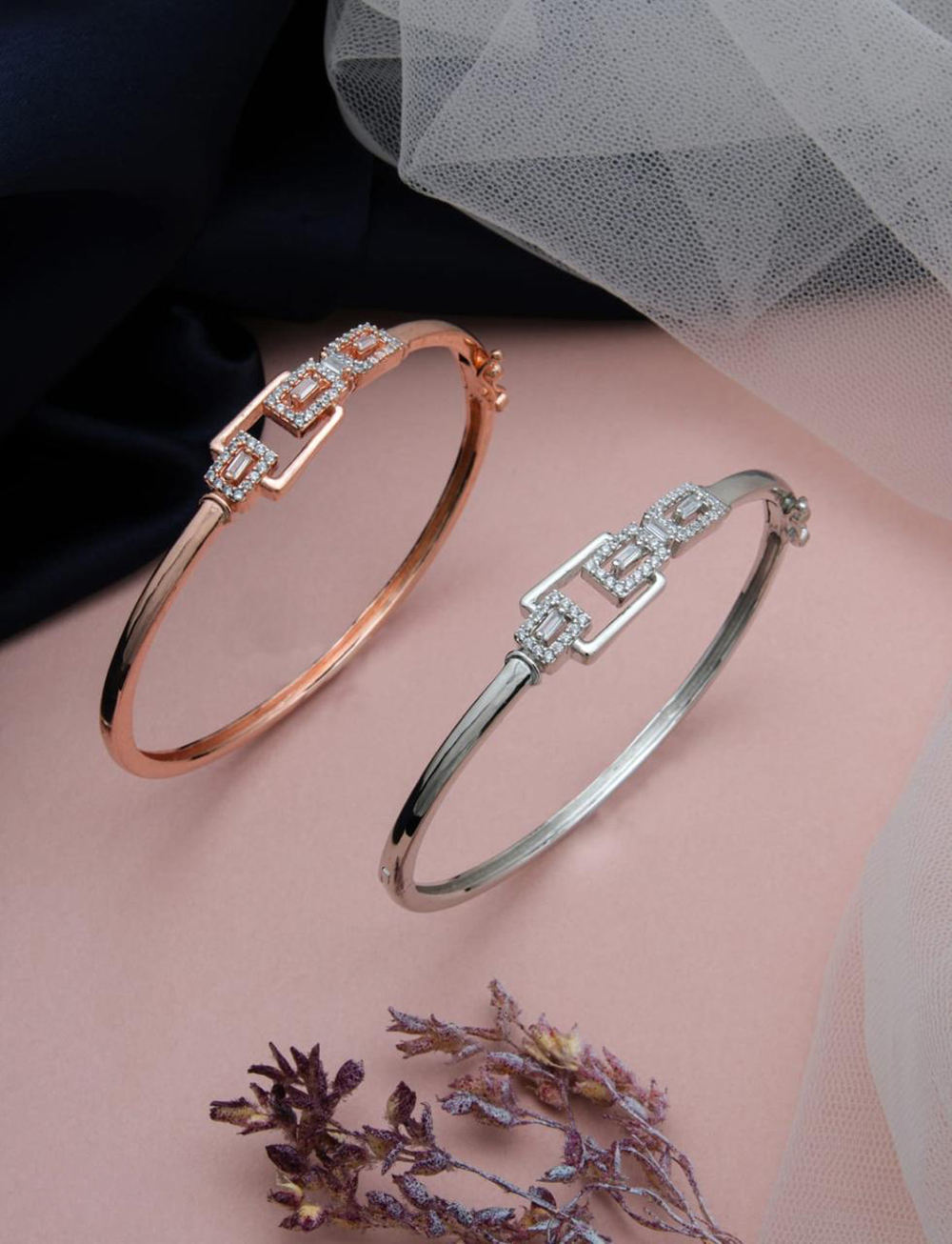 Rhodium Rose Gold
