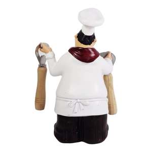 Chef italiano Figurine ristorante resina artigianato statua per cucina decorazione sculture categoria di prodotto - Product Image 3