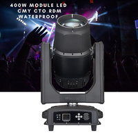 CMY CTO RDM Impermeable IP66 Proyector Aky Beam 400W Módulo LED Frost Prism Gobo Wash Luces con cabezal móvil para exteriores Todo tipo de clima