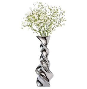 Elegante Florero de Metal Plateado para Decoración de Mesa en Bodas Eventos Hoteles Restaurantes Banquetes e Interiores de Casas de Lujo - Product Image 6