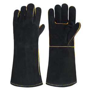 2025 nouveaux gants de soudage en cuir de qualité unique paume en vente Anti-coupure Gareding travail industriel gants en cuir pour hommes à vendre - Product Image 4