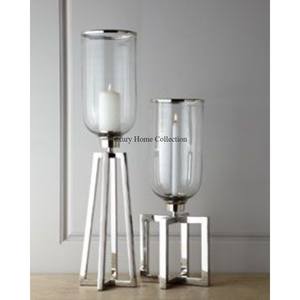 Support votif décoratif en verre avec base de couleur argentée Miroir de table polonais Décoratif fait à la main Designer Fancy Look For Hotel - Product Image 5