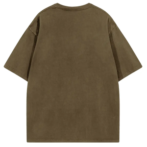 Camiseta Oversize de Algodón 100% Tejido para Hombre, Hombro Caído, Logotipo Personalizado, Peso Pesado, Venta al por Mayor, Color Sólido, Unisex - Product Image 2