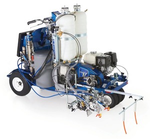 (EF) Traceur de lignes autopropulsé Graco LineLazer V 250DC HP de la série Reflective avec 3 pistolets, 2 réservoirs et LazerGuide - Product Image 1
