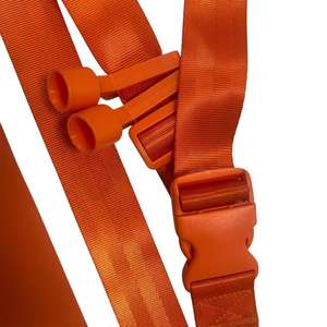 Ceintures de flag football orange avec drapeaux détachables, équipement d'entraînement et de jeu durable, taille du drapeau 5,0x42cm, MOQ à partir de 5 ensembles - Product Image 4