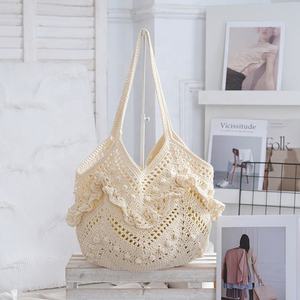 Bolso de Hombro Tejido Novedad 2026, Bolso Tote Calado Hecho a Mano, Bolso de Hombro para Mujer para Vacaciones en la Playa - Product Image 3