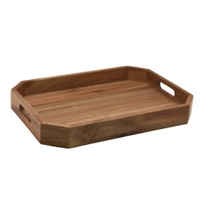 Bandeja Ovalada de Madera de Acacia Premium con Asas, Plato Decorativo Estilo Rústico para Mesa de Centro, Bandeja para Servir para Decoración del Hogar - Product Image 5