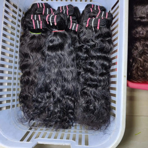 Extensions de cheveux naturels indiens Remy 100% alignés sur les cuticules, style vague profonde lâche, cheveux d'un seul donneur par Jerry Hair Exports - Product Image 4