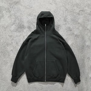 Sudadera con Capucha Estilo Balaclava Única Unisex, Sudadera con Capucha con Cremallera y Máscara, 100% Algodón de Alta Calidad, 350 Gsm, Talla Grande, Ropa Abrigada - Product Image 2