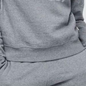 Conjunto de Sudadera y Pantalones Deportivos Grises para Mujer, Sudadera Informal de Cuello Redondo, Manga Larga, Chándal, Ropa de Estar en Casa para Invierno con Logotipo Frontal - Product Image 5