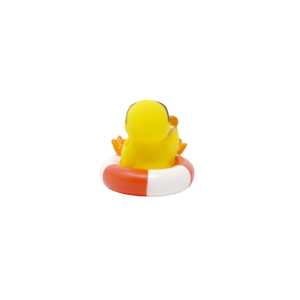 Joli mini canard en caoutchouc PVC avec bouée, jouet de bain pour bébé qui couine, idéal pour l'été et la salle de bain - Product Image 5