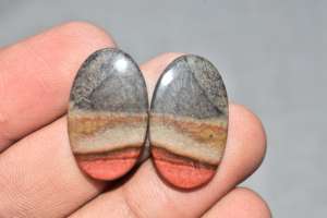 Pares de Jaspe Policromado Natural Suelto, Pares Combinados para Pendientes, Joyería de Moda Policromada de Grado Premium - Product Image 4