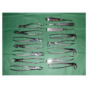 Kit de Fórceps y Elevadores para Extracción Dental, Juego de Extracción de Dientes Quirúrgico, Manual, Acero Inoxidable, CE - Product Image 1