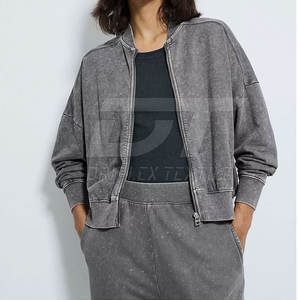 ชุดวอร์มซักด้วยกรดทำจากโพลีเอสเตอร์แห้งเร็วชุดวอร์มผ้าฝ้ายผสมกรด - Product Image 4