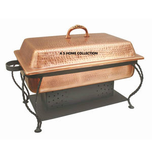 Plato de frotamiento de Metal de acero inoxidable con acabado dorado clásico exclusivo, cocina de Hotel, catering, uso de frotamiento - Product Image 2