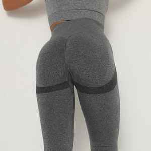 High Waist Spandex Nylon Breathable <b>Womens</b> Gym Yoga <b>Leggings</b> Full Length Elastic Waist Fitness Active Wear - Product Image 4