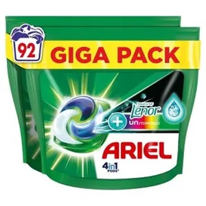 Cápsulas de detergente Ariel 4en1 Color Lenor Unstoppables 92 piezas - Product Image 1