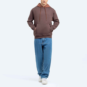 Sweat-shirts à capuche en polaire surdimensionnés pour hommes de haute qualité avec fermeture éclair Vente en gros Confort uni pour les sweats-shirts pour hommes en saison hivernale - Product Image 1