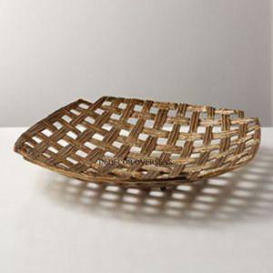 Look élégant fantaisie plaqué or fil métallique de la meilleure qualité fait panier de rangement de fruits et de pain de concepteur unique avec poignée - Product Image 3