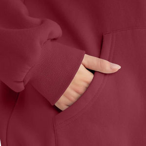 Meilleure vente surdimensionné Drop Soulder Hoodies pour les femmes Quickdry respirant léger sur mesure Logo impression - Product Image 5