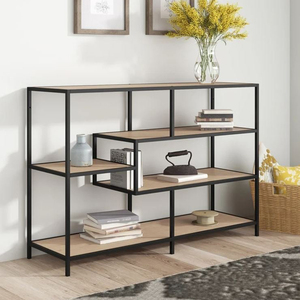 Modern Luxury Rubber Wood <b>Console</b> <b>Table</b> with Iron Frame and Mirrored Finish Contemporary Industrial Style for Villas-CST047 - Product Image 2
