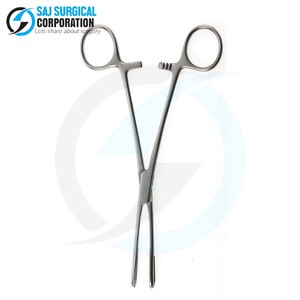 Rampley <b>Sponge</b> Forceps Stainless Steel Finger Ring <b>Handles</b> Enhanced Control Design for Precise Antiseptic Application General - Product Image 3