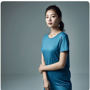 เสื้อยืดคอกลมผ้าโพลีเอสเตอร์สำหรับ100% สำหรับผู้หญิงใส่วิ่งจ๊อกกิ้งสำหรับฤดูร้อน - Product Image 4