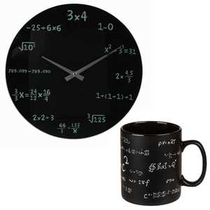 Nouveauté : Ensemble 2 pièces Tasse XXL et Horloge Murale Thème Mathématiques – Idéal pour Cadeaux Uniques - Product Image 6