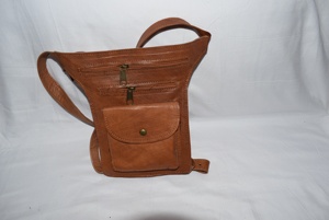 Sac à bandoulière vintage en cuir véritable-Portable - Product Image 3