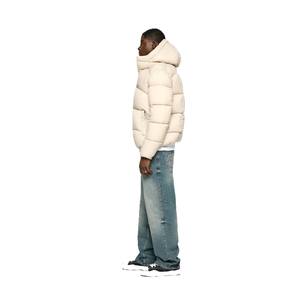 High Street épais coton rembourré chaud matelassé bulle fermeture éclair poches veste zippée complète pour hommes vêtements d'extérieur décontractés pour les motards - Product Image 5
