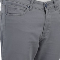Jean en toile tricotée décontracté pour homme, coupe droite, taille haute, léger, à braguette boutonnée, bleu, écologique, respirant, infroissable, effet pierre