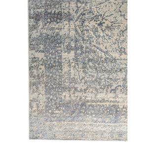 Alfombras de Lana y Seda Anudadas a Mano del Extremo Oriente, Modelo AKWS-13058, Rectangulares con Diseño de Medallón, para Pasillos, Salas de Estar y Hogares - Product Image 4