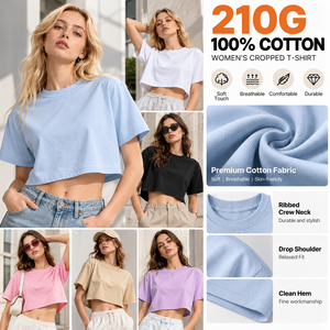 Sweat-shirt à col rond oversize à épaules tombantes 100% coton 210 g/m² Couleur unie Décontracté Unisexe Sweat-shirt vierge Lavable en machine Multi - Product Image 2