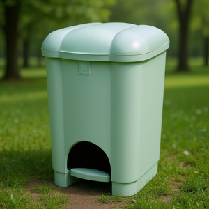 Waste <b>bin</b> (16Lt) pedal <b>lid</b> CAROLINA Sage 8101535814 - Product Image 3