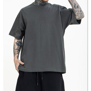 เสื้อยืดผ้าฝ้าย100% โอเวอร์ไซส์ลายกราฟฟิกวินเทจสำหรับ DTG เสื้อยืดซักกรดลายพิมพ์ลายตามสั่งสำหรับผู้ชาย - Product Image 2