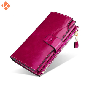 Vente chaude mode en gros marque personnalisée de haute qualité porte-cartes doux homme portefeuille en cuir véritable hommes Long portefeuille pour hommes - Product Image 2