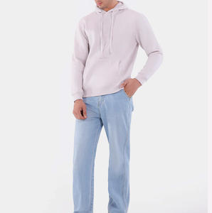 Sweat à capuche court pour homme, personnalisé, en gros, lourd, en polaire d'hiver, anti-rides, vêtements de sport d'extérieur, design doublé, motif uni - Product Image 3