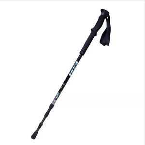 Bâtons de randonnée en aluminium Mountrail, système de déverrouillage rapide en 3 sections, poignée droite, embout en acier au tungstène carbone, modèle PVC TW - Product Image 6