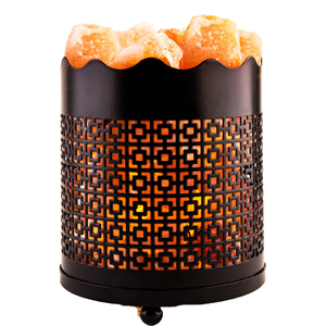 Panier en fer forgé tendance, nouveau design CNC avec morceaux de sel de l'Himalaya - Product Image 3