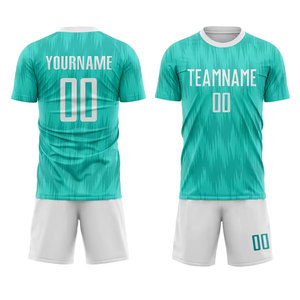 Tela de poliéster Barato MOQ bajo Conjunto de fútbol personalizado Color degradado, Ropa de fútbol, Conjuntos camiseta de fútbol - Product Image 1