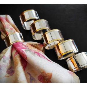 Nouveauté en stock, anneaux de serviette en métal faits à la main de haute qualité, design moderne écologique, hôtels, mariages, réceptions, chambre à coucher - Product Image 2